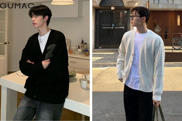 Kết hợp chiếc áo khoác cardigan đa năng cho nam